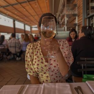 Miss Selfridge Puff Sleeve Midi Dress